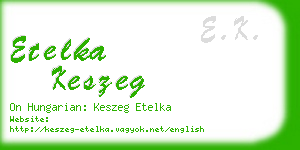 etelka keszeg business card